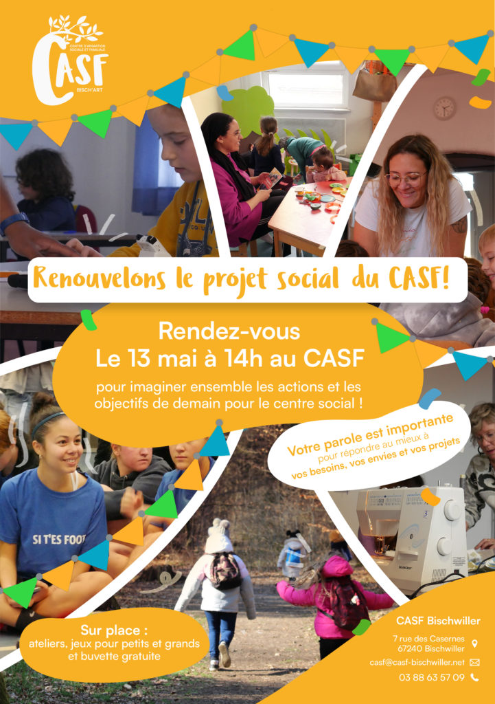 Renouvellons le projet social du CASF !